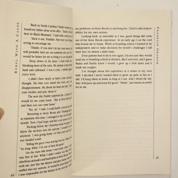 Rebel With A Cause: Finally Comfortable Being Graham by Franklin Graham - Picture 6 of 9